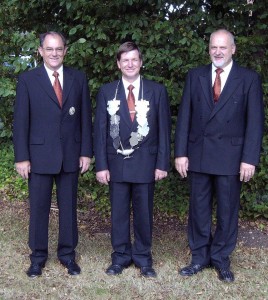 Bezirkskönig Werner Zohren, Minister Joseph Jöcken und Wilfried Hermanns