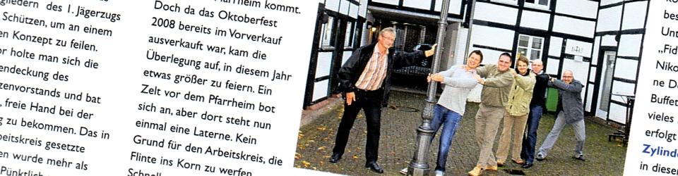 Stadtmagazin Wegerg, 18.09.2009 (Ausschnitt des Presseartikels)