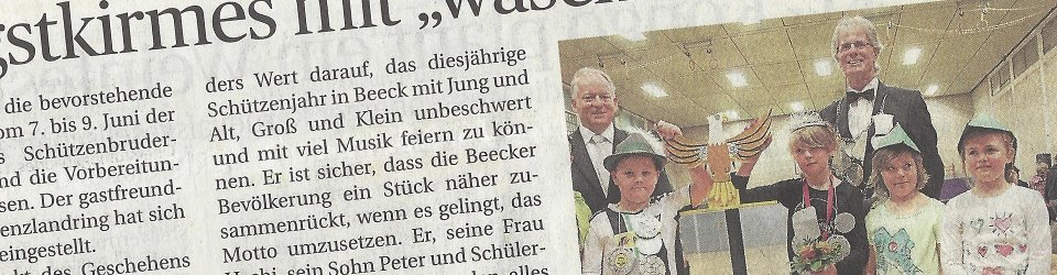 Rheinische Post, 02.06.2014 (Ausschnitt des Presseartikels, Foto  Jürgen Laaser)