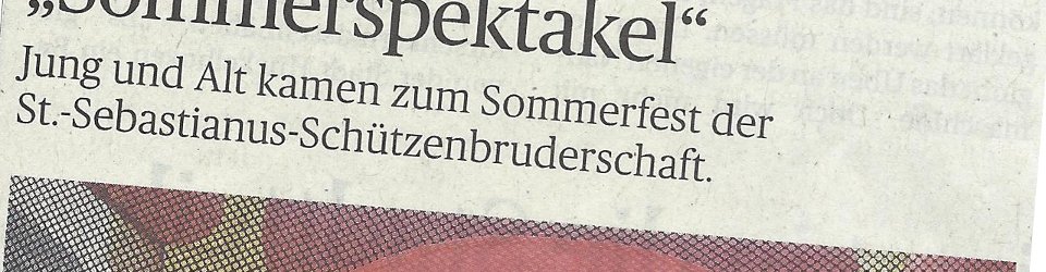 Rheinische Post, 28.07.2014 (Ausschnitt des Presseartikels, Foto Uwe Heldens)